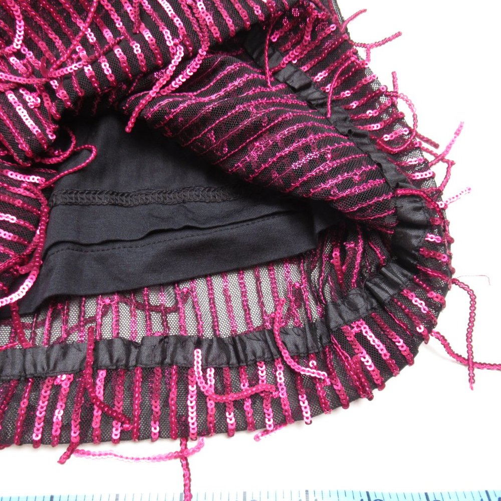 Anthropologie Maeve Fringed Sequined Wide-Leg Pants Plum Purple 20W Plus - Picture 11 of 13